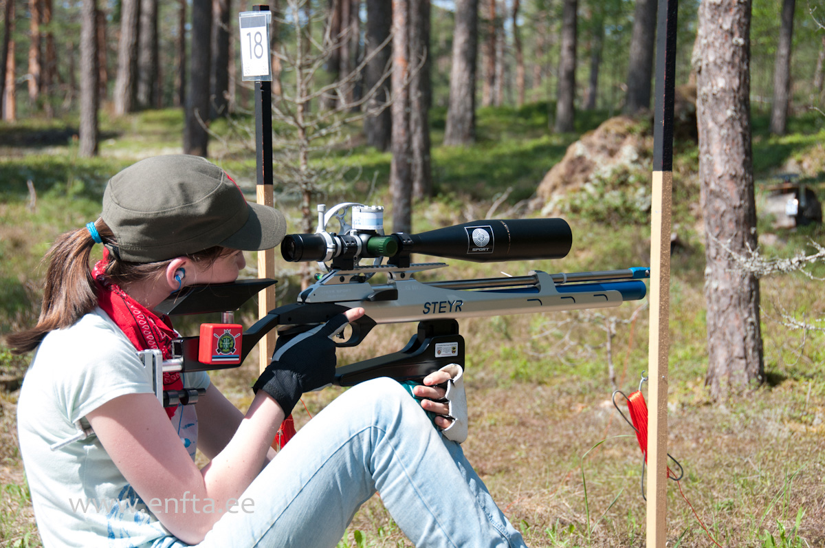 Kristin Antsmäe, Steyr LG 110 Field Target, Nikko Stirling Diamond 10-50x60